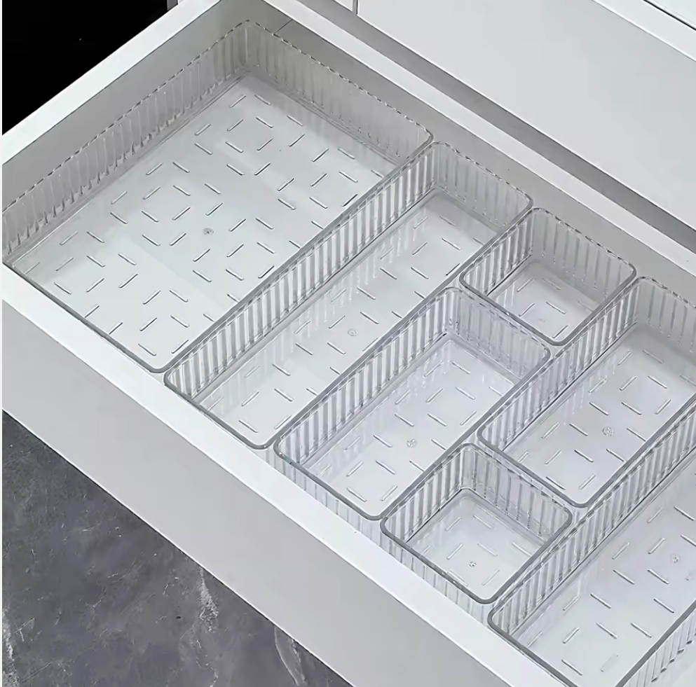 Clear Drawer Organizer Box – Makeup, Kitchen & Vanity Storage | Néa Collection Plus