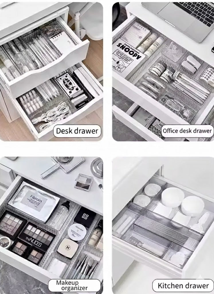 Clear Drawer Organizer Box – Makeup, Kitchen & Vanity Storage | Néa Collection Plus
